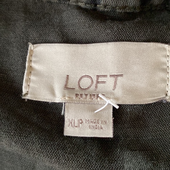 LOFT leopard peplum utility jacket - Picture 4 of 7